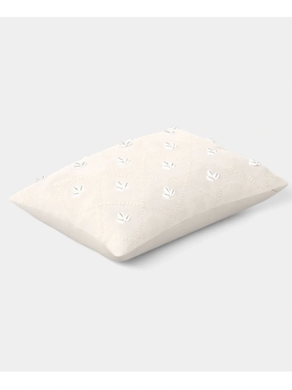 Embellished Shell Off-White Lumbar Pillow - Threshold Studio McGee